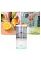 Electric Citrus Juicer, Hands-Free Portable USB Charging Powerful Electric Juicer Cordless Fruit Juicer, Multi functional 1-Button Easy Press Lemon Orange Squeezer Machine for Kitchen - 4