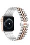 Compatible with Apple Watch Band 41mm 40mm 38mm, Stainless Steel Heavy Band with Butterfly Folding Clasp Link Bracelet for iWatch Series8/7/6/ SE Series 5/4/3/Men Women