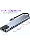 USB C Hub 8-in-1 Docking Station with 4K HDMI, 100W PD, USB 3.0, Ethernet, SD/TF - 3