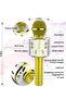 Wireless Bluetooth Karaoke Microphone, Rechargeable Kids Microphone Karaoke Machine (Gold) - 4