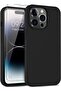 Liquid Silicone Case for iPhone 14 Pro Max with 2 Screen Protectors, Ultra Slim Shockproof (Black)