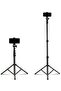 MT39 61inch Aluminum Extendable Cell Phone Tripod Stand with Selfie Stick Tripod and Phone Clip
