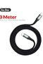 3 Meter USB-C to USB-C Cable Black 40W Fast Charge 5A Power Delivery Cord for High-Speed Charging and Data Transfer - 3