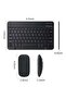 Rechargeable Bluetooth Keyboard and Mouse Combo Ultra-Slim Portable Compact Wireless Mouse Keyboard Set - 5