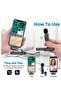 2 Pack Wireless Lavalier Microphone for iPhone Mini Microphone Wireless Mic for iPhone iPad Video Rec - 2