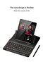 Samsung Galaxy Z Fold 4 Case, Screen Protector, Keyboard Leather Case, Stylus+Pen Slot - 2