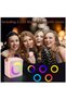 Karaoke Toys for Kids & Adults with 2 Microphones, Portable Karaoke Machine with LED Light and Voice Changing Effects, Gifts for Age 3-18 Kids - 4
