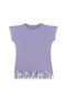 Girl's 100% Cotton Single Jersey Combed Cotton T-Shirt with Tassels - 2