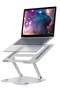 Multi-Angle Adjustable Laptop Holder Stand for Desk, Aluminum Ergonomic with Heat-Vent