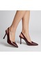 (Park Moda) Closed Toe Heels (8 cm) Women's Shoes Bordo - 2