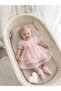 Baby Girl Mevlütlük Summer Dress with Bandana and Lace Newborn Hospital Release 100% Cotton Wedding Dress Evening Dress 4031K