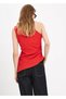 Drape detaylı asimetrik bluz - 4