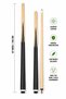 25331-1 Professional Billiard Cue Stick 57 Inch / 145CM Wooden Pool Cue With Premium Tip & Screw Joint For Home Club Tournament - 2
