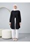 Basic Oversize Tunic Shirt Set Black - 2