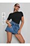Women's Dark Blue Short Skirt