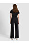 Black Flare Fit Modal Blend Sweatpants 50325430-Vr046 - 5