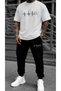 Unisex Oversize Shorts Set Short Sleeve T-Shirt Comfortable Fit Summer Casual Sports