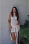Ecru Ostin Short Beach Dress with Tie Detail - 6
