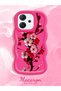 Oppo Reno 14F Compatible Case Camera Protector Red Silicone Couple Phone Case Floral Pattern - 2