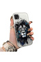 Oppo A15S Compatible Silicone Edge Hard Back Case Couple Phone Case Lion Pattern