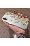 حافظة هاتف متوافقة مع iPhone XS Max مصنوعة من السيليكون ذات حافة صلبة وخلفية صلبة بنمط زهور - 2