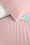Pastel Geometric Young Room Single Pique Set - Modern Pink Blue 160X220 cm Bedspread - 3