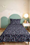 Marine Navy Blue Youth Room Single Pique Set - Anchor Rope Red 160X220 cm Bedspread - 4