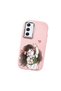 Samsung Galaxy A54 Compatible Case Camera Protective Pink Silicone Couple Phone Case Girl Patterned - 3
