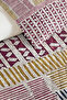 Geometric Blue Young Room Single Pique Set-Bohemian Burgundy Green 160X220 cm Quilted Bedspread - 3