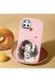 Realme C25S Compatible Case Camera Protector Pink Silicone Couple Phone Case Girl Patterned - 2
