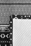 Black Geometric Youth Room Single Pique Set - Bohemian White 160X220 cm Quilted Bedspread - 7