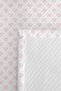 Heart Pink Pastel Girls' Pique Set - White Minimalist Baby Room Summer Bedspread - 160X220 cm - 7