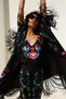 Printed fringed jacket - 2