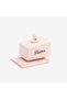 Animals Sea Shell Pink Stoneware Butter Dish with Handle 15X11X11 cm - 6