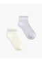 Cotton Striped 2-Piece Sock Set - 2