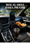 Multi-Purpose Car Organizer with Phone Holder and Cup Holder Attachment