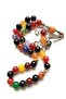 Multi colour aqeeq tasbih, Agate stone beads 33 count