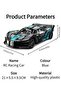 1pc Abs Rechargeable Rc Racing Car 2 4g Remote Control Model Blue High Speed Rubber Wheels - 2