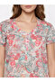 Pink Floral Cotton Top and Pyjama Set - 2