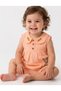 Baby Girl Muslin Fabric Rabbit Embroidered Shorts Powder Color Set - 3