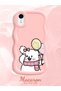 iPhone Xr Compatible Case Camera Protector Pink Silicone Couple Phone Case Cat Pattern - 2