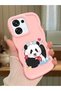 Oppo A6 Pro 5g Compatible Case Camera Protector Pink Silicone Couple Phone Case Panda Pattern