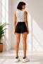 Women's Polka Dot Strappy Crop Top White - Summer-Ready and Stylish - 3