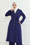 Pearl Detailed Suit Indigo 19216 - 2