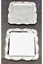 6 Pieces Presentation Tray Lalezar Full Silver Tray 22 cm - 4