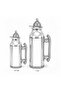 Stainless Steel Vacuum Flask Set | 1 L + 0.7 L | Silver & Black Palm Edition - 3