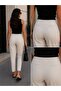 Women's High Waist Stretchy Elastic Waist Fabric Pants Narrow Leg Classic Office Pants - 5