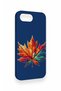 iPhone 16E Compatible Colorful Leaf Pattern Silicone Case - 4