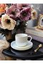 6-Person Porcelain Acar Pearl Dream Coffee Cup Set - 3