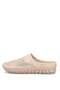 Elit Asbr716 Women's Genuine Leather Flat Slippers Beige - 4